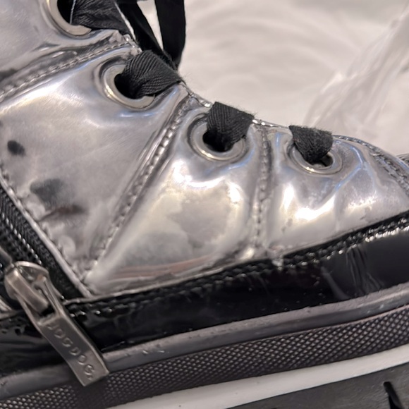 Jog Dog Snowdon Waterproof Quilted Sneaker Boot Black/Silver Womens Size 40 - Picture 8 of 11